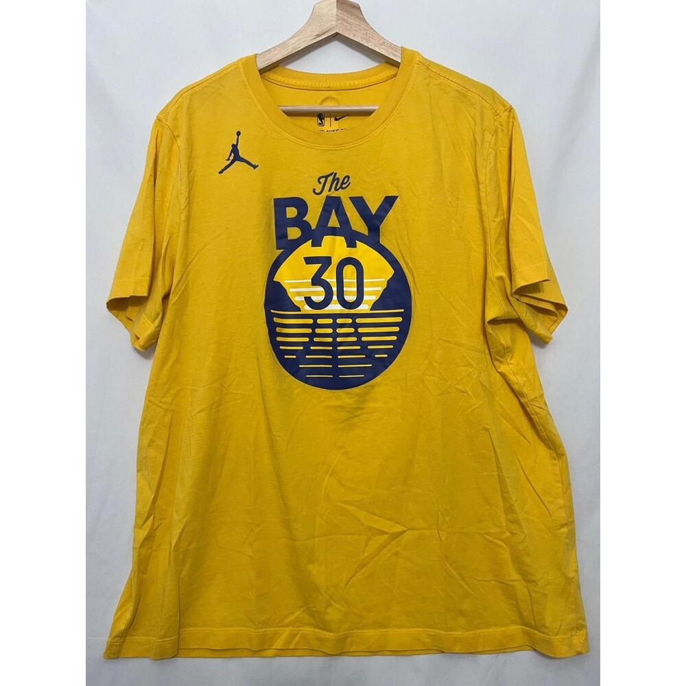2510042 Mens Nba The Tee Yellow Golden State Warriors Bay 30 Curry Tee